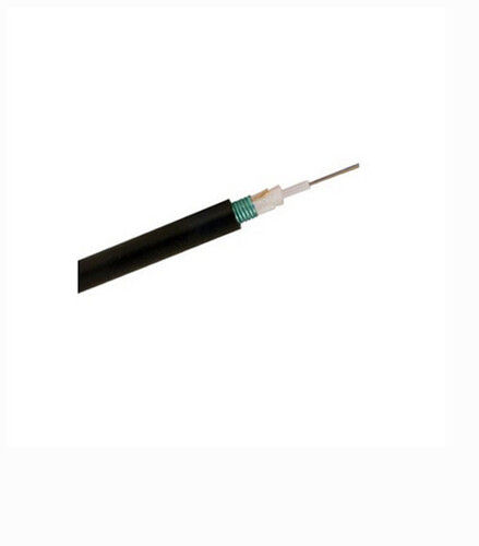 12 F Industrial Heat Proof Black Armoured Fiber Optic Cable