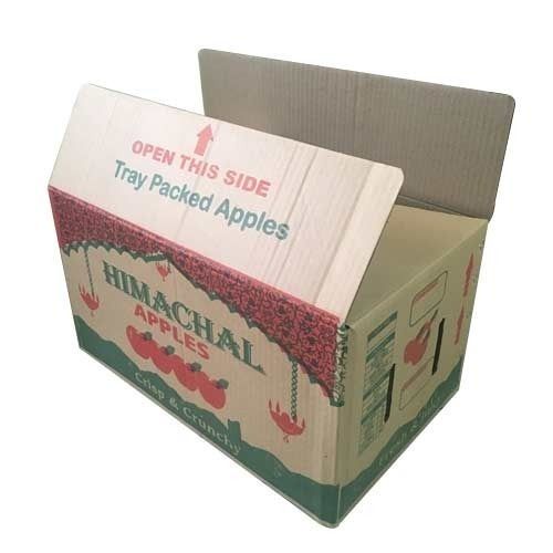 Rectangular Paper Apple Corrugated Box