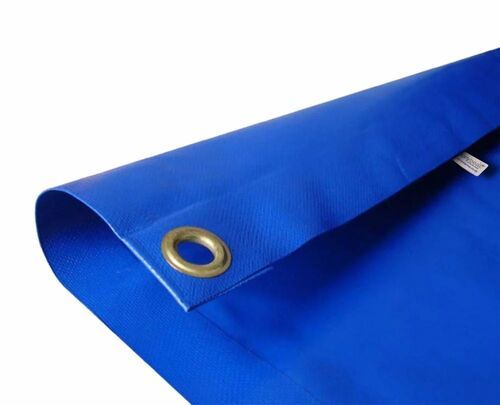 Blue Pvc Coated Tarpaulin