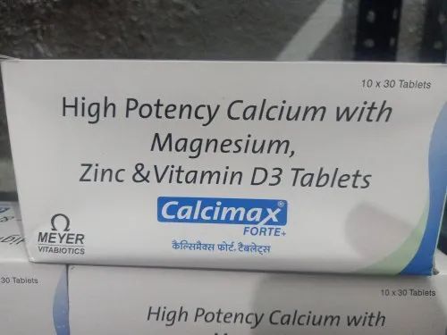 Calcimax Forte Zinc और Vitamin D3 Tablets