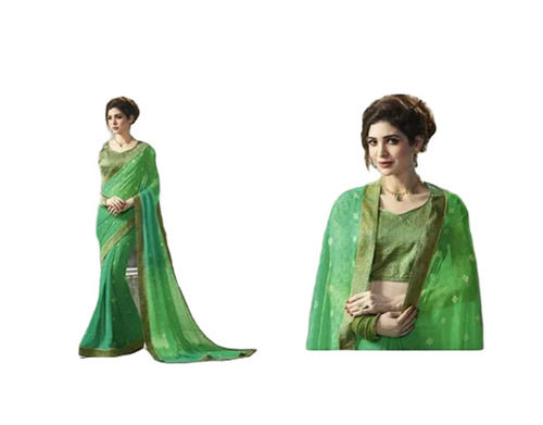 Green Georgette Sarees