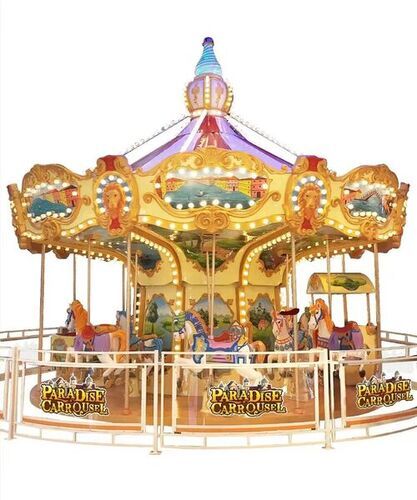 Children's Horse Playground Equipment Ride Small Indoor Carousel For Kids