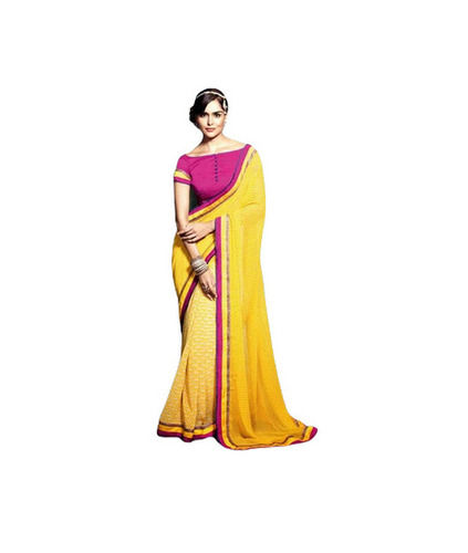 Party Wear Light Weighted Shrink Resistant Printed Sarees for Ladies