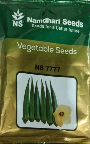 Dried Green Namdhari NS 7777 Lady Finger Seeds, Packaging Type: Packet, Packaging Size: 250gm