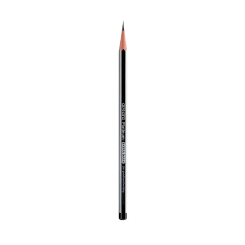 Apsara Hexagonal Wood Pencils - Black And Silver Finish Smooth Writing Experience