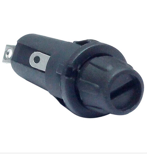 Black Round Electric Fuse Holder, Fh-7