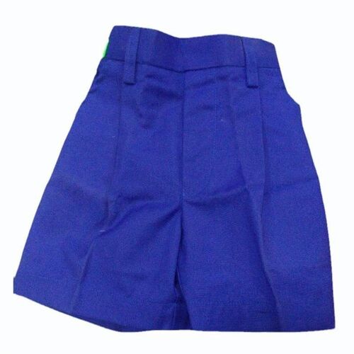 Boys Casual Shorts - Cotton Material Comfortable Fit | Washable Plain Pattern Ideal for Ages 18-30 Blue Color
