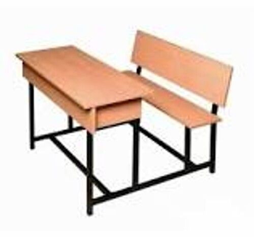 3 Seater Wooden College Bench and Desk Set