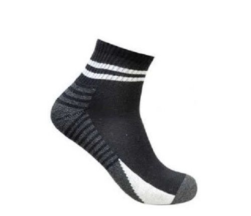 Dual Color Mens Ankle Terry Sock