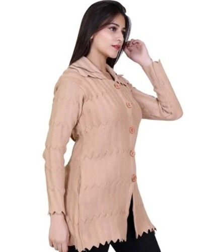 Full Sleeve V Neck Ladies Cardigan