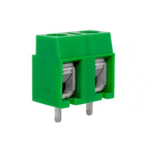 Green Two Pin PCB Terminal Block, 3.5mm