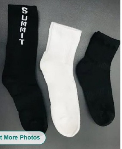 Plain Cotton Diabetic Friendly Sport Socks