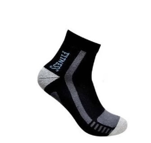 Skin Friendly Dual Color Mens Ankle Terry Socks - Colorfast, Shrink Resistant | High Elasticity, Anti-Wrinkle, All Season Wear