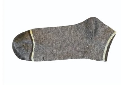 Women Brown Plain Terry Socks