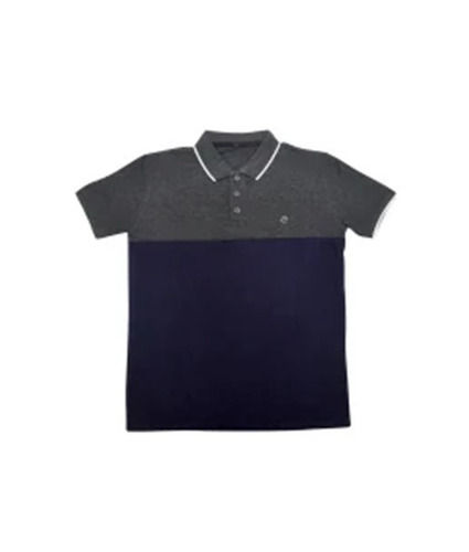 Casual Wear Readymade Regular Fit Short Sleeve Polo Neck Plain Mens T Shirts