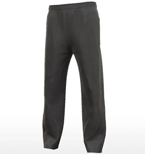 Black Color Plain Pattern Polyester Ladies Track Pant