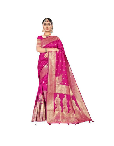 Casual Wear Light Weighted Shrink Resistant Breathable Silk Printed Sarees