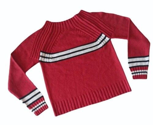 Red Ladies Cotton Knitted Tops