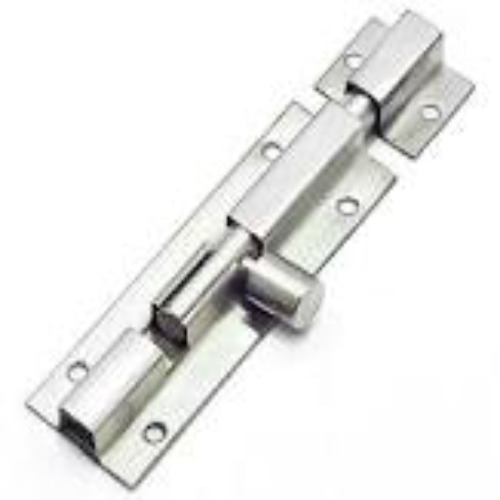 Stainless Steel Tower Bolt - Rectangular 3-6 Inches , Silver Polished Finish | Ideal for Doors, Durable Premium Quality Design