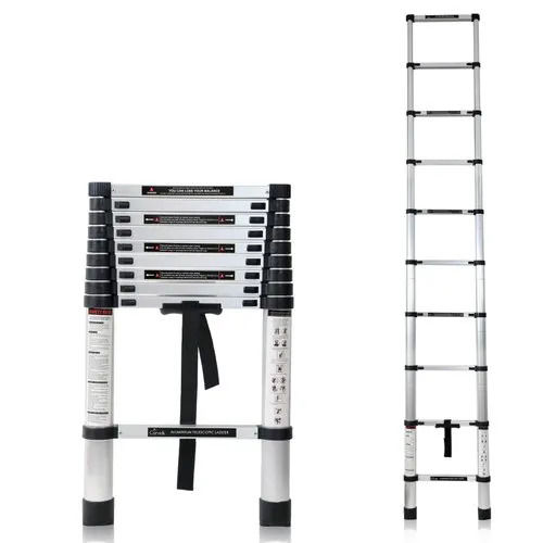 9.5 Feet, Portable Foldable Aluminum Telescopic Ladder