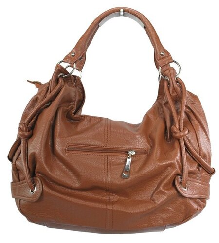 Genuine Leather Shoulder Bag - Standard Size Classic Brown Color | Stylish Design With Spacious Interior High-quality Hardware Adjustable Straps And Secure Zipper Closure