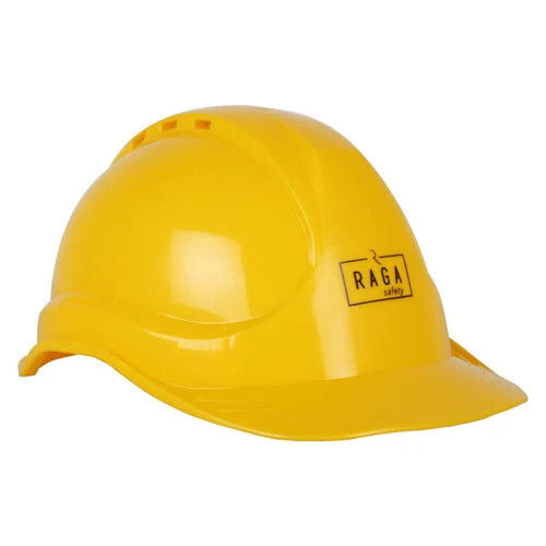 Medium Size PVC Yellow Safety Helmet