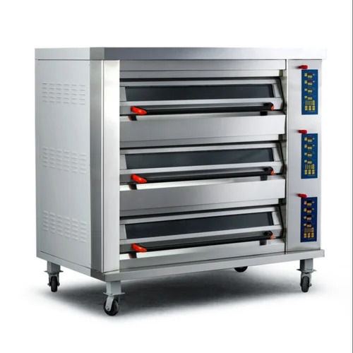 Stainless Steel Double Deck Electric Pizza Oven