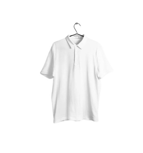 Polo T-Shirt - Cotton Regular Fit Plain White Short Sleeves | Lightweight Breathable Fade and Wrinkle Resistant