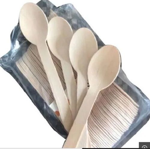 Wooden Disposable Spoon - Various Sizes, Precision Cut Wood | Nominal Price Range, Quality Tested, Timely Delivery for Events and Parties