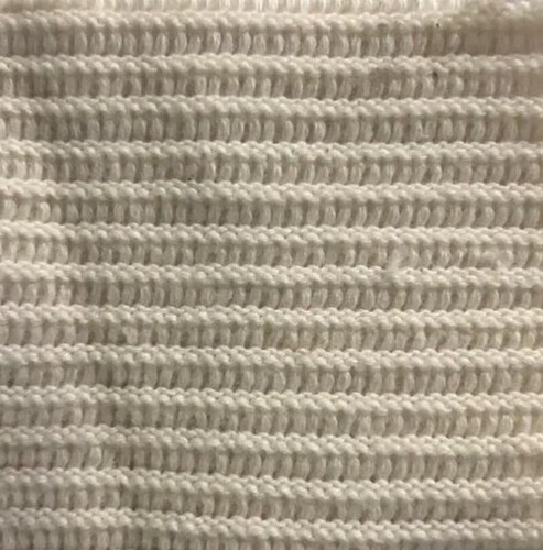 38inch Cotton Knitted Fabric - 250 GSM Cream Color Tricot Knitted Style | Ideal for Garment Production and Fashion Applications