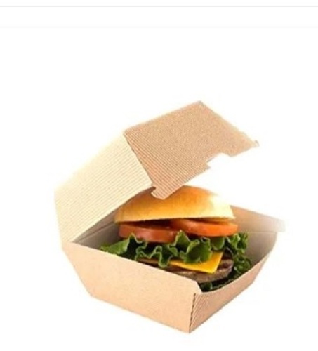 Brown Color Burger Packaging Box