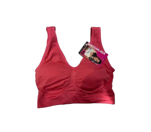 Ladies Padded Sports Bra - Cotton Regular Cup Pink | Breathable Skin-friendly Fade & Wrinkle Resistant Easy To Wash Full Coverage