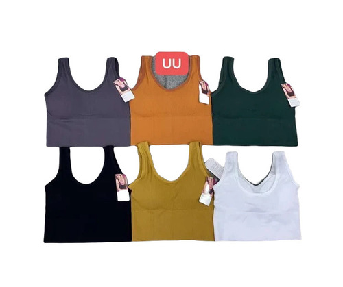 Ladies Sports Bra - Cotton Fabric Regular Fit Full Coverage | Breathable Skin-Friendly Washable Fade Wrinkle and Shrink Resistant Available in Many Colors