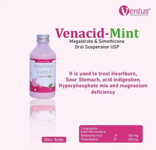 Magaldrate, Simethicone Oral Suspension (Mint Flavour)