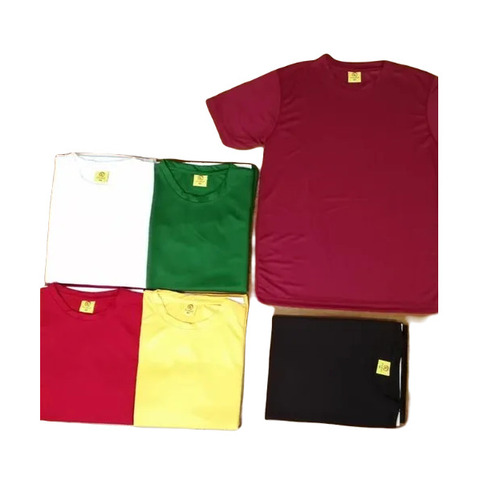 Mens Polyester T-Shirts - Regular Fit, Available In Various Colors, Short Sleeves, O-Neck Design | Lightweight, Breathable, Washable, Fade & Wrinkle Resistant