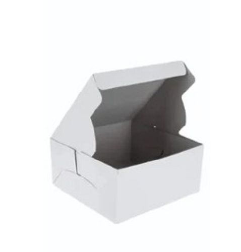 Plain White Color Cake Packaging Box