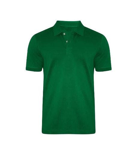 Polo T-shirt - Poly Cotton Regular Fit Green Color | Breathable Lightweight Fade & Wrinkle Resistant Ideal For Casual Summer Wear