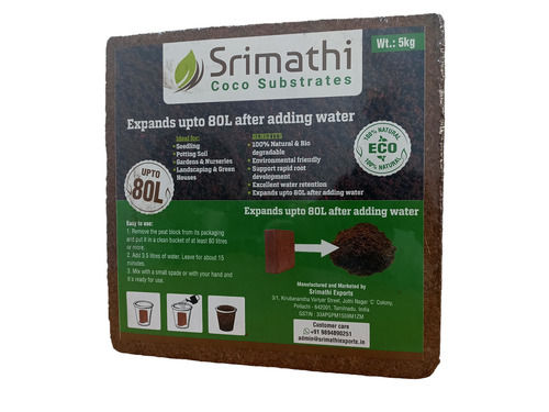 Biodegradable Coco Coir Pith Block 5 Kg