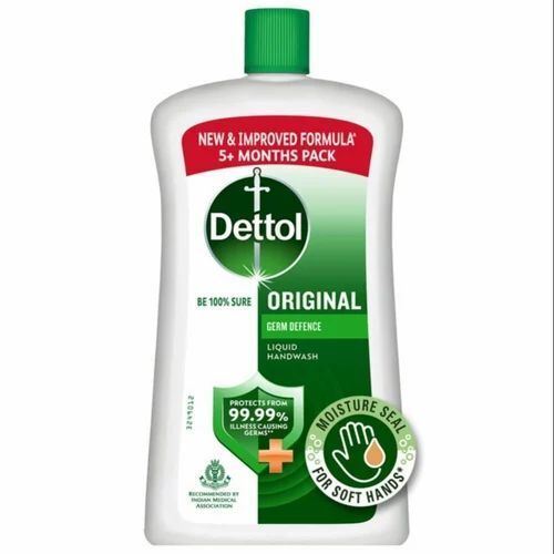 Dettol Liquid Handwash - Highly Purity Formula, Kills 99.9% Of Germs, High Foam, Customized Logo, Effective Soap Type