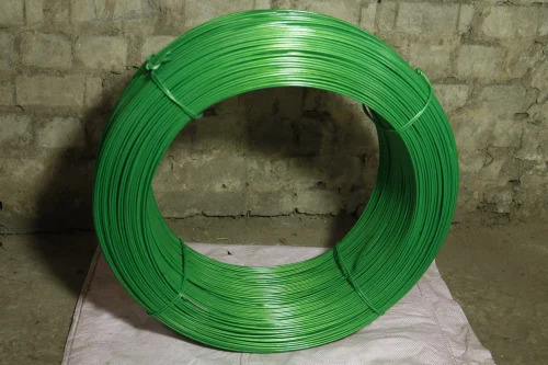 Green PVC Coated GI Wire - PVC Material, High Strength, Rust Free, Durable, Green Color | Industrial Usage, Long-lasting Performance