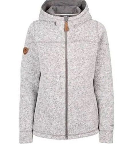 Grey Color Plain Pattern Full Sleeves Ladies Hoodies Sweatshirts