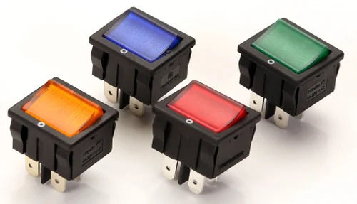 Plastic ON/OFF Illuminated Rocker Switches