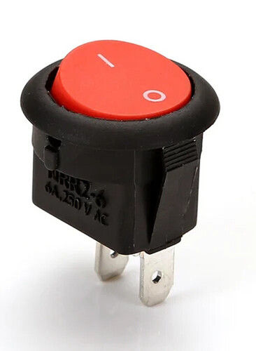 Non Illuminated Round Rocker Switches