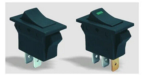 Plastic Single Pole Illuminated Rocker Switches