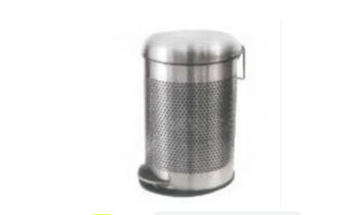 Rust Free Stainless Steel Perforated Round Dustbin