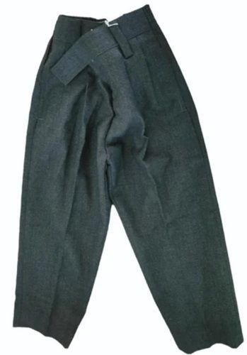 Boys Grey Cotton School Trouser