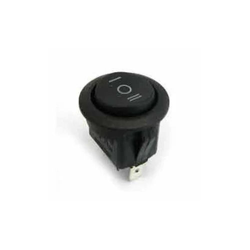 Plastic Center Off Round Rocker Switch