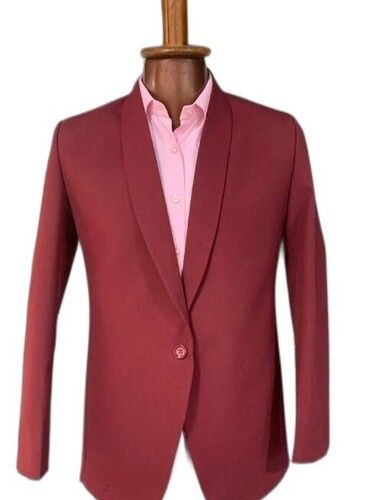 Plain Pattern Full Sleeves Mens Designer Blazer For Formal Wear