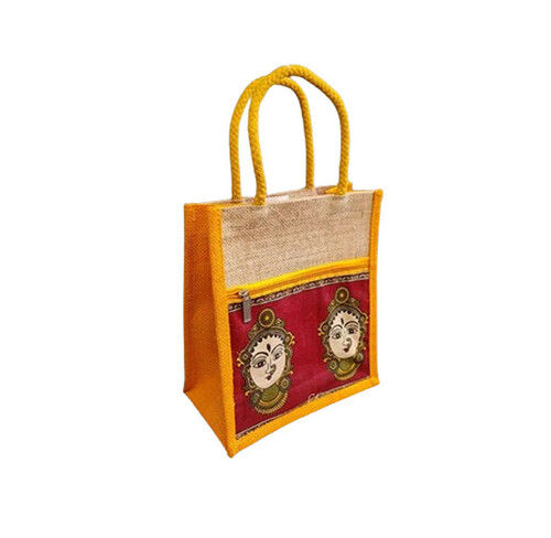 Elegant Look Ladies Jute Embroidery Bag