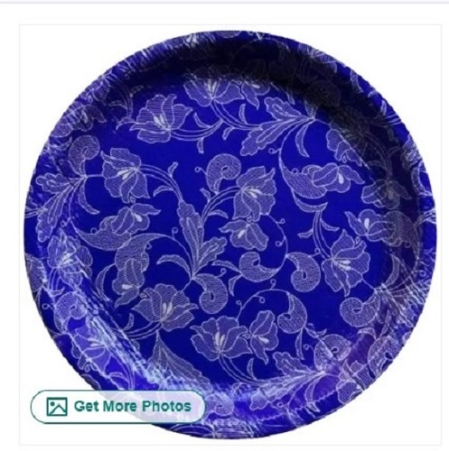 8 inch Blue Printed Paper Plate